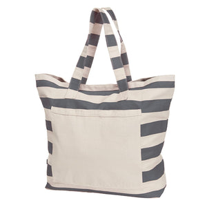 Grande Borsa da Spiaggia grigio / UNICA - personalizzabile con logo