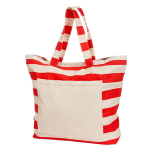 Grande Borsa da Spiaggia rosso / UNICA - personalizzabile con logo