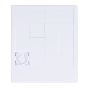 Grande puzzle scorrevole Bianco - personalizzabile con logo