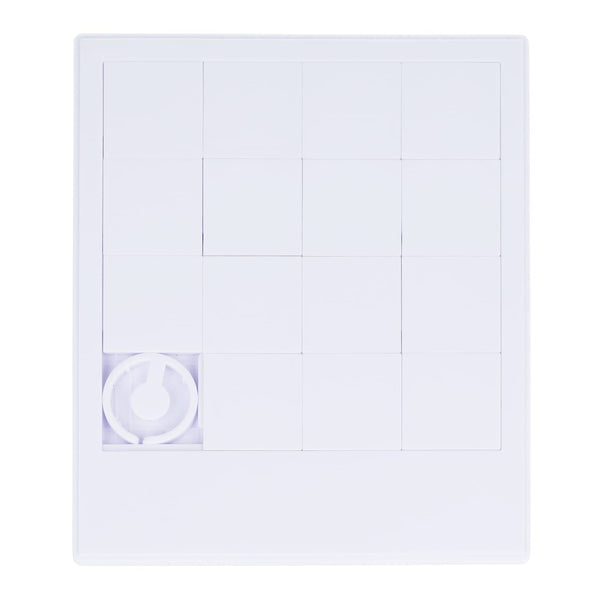 Grande puzzle scorrevole Bianco - personalizzabile con logo