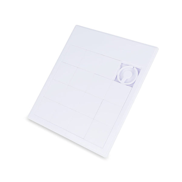 Grande puzzle scorrevole Bianco - personalizzabile con logo