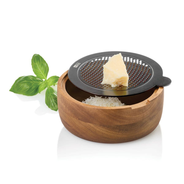 Grattugia fine da tavolo AdHoc CutnServe marrone - personalizzabile con logo