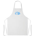 Grembiule cotone riciclato colorato Bianco - personalizzabile con logo