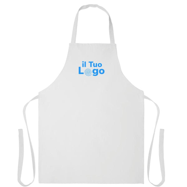 Grembiule cotone riciclato colorato Bianco - personalizzabile con logo