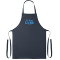 Grembiule cotone riciclato colorato blu navy - personalizzabile con logo