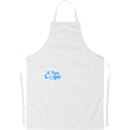 Grembiule da cucina bianco personalizzabile con logo