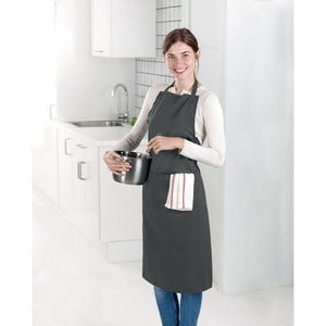 Grembiule da cucina con pettorina - personalizzabile con logo