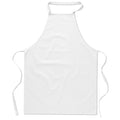 Grembiule da cucina in cotone bianco - personalizzabile con logo