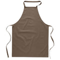 Grembiule da cucina  in cotone Taupe - personalizzabile con logo