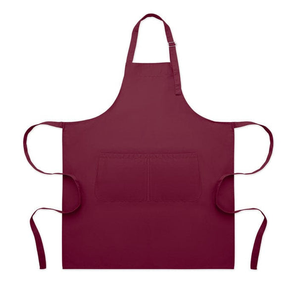 Grembiule da cucina regolabile bordeaux - personalizzabile con logo