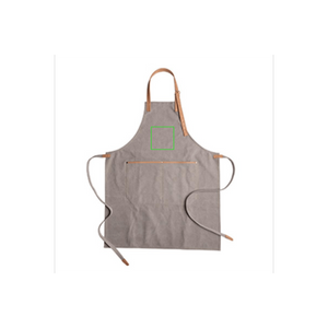 Grembiule deluxe da chef in canvas - personalizzabile con logo