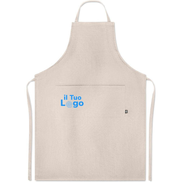 Grembiule in canapa da 200gr - personalizzabile con logo