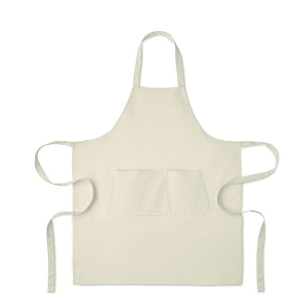 Grembiule in cotone biologico 2 natural - personalizzabile con logo