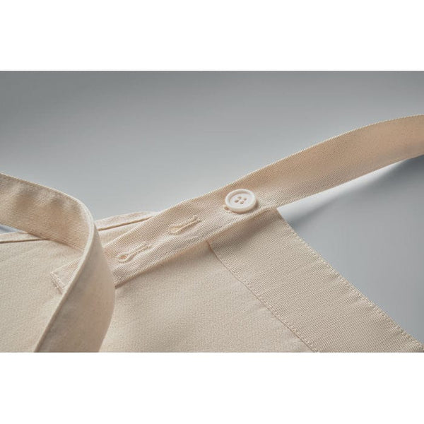 Grembiule in cotone biologico 240g beige - personalizzabile con logo