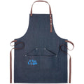Grembiule in denim 240gr blu - personalizzabile con logo