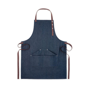 Grembiule in denim 240gr blu - personalizzabile con logo