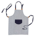 Grembiule Lord Nelson Victory con strisce blu navy / Bianco - personalizzabile con logo