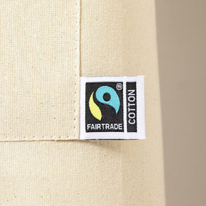 Grembiule Zowi Fairtrade beige - personalizzabile con logo