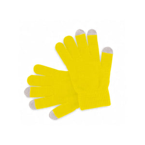 Guanti Tattili Actium giallo - personalizzabile con logo