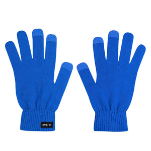 Guanti Touch Brolyn blu - personalizzabile con logo