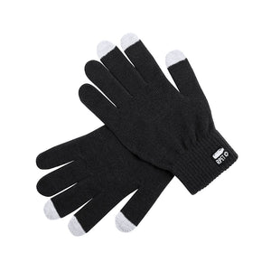 Guanti Touch Despil nero - personalizzabile con logo