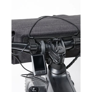 Handlebar Bag CYCLE grigio - personalizzabile con logo