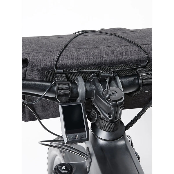 Handlebar Bag CYCLE grigio - personalizzabile con logo