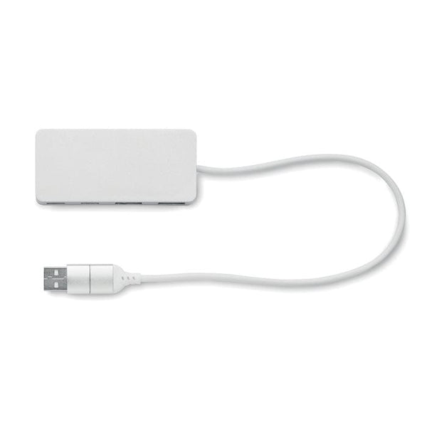 Hub USB 4 porte large natural - personalizzabile con logo