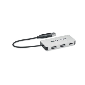 Hub USB a 3 porte - personalizzabile con logo