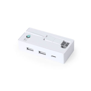 Hub USB Nofler RCS bianco - personalizzabile con logo