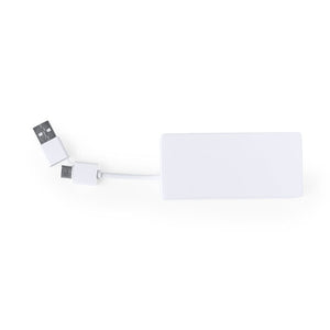 Hub USB Nofler RCS bianco - personalizzabile con logo