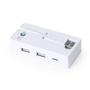 Hub USB Nofler RCS bianco - personalizzabile con logo