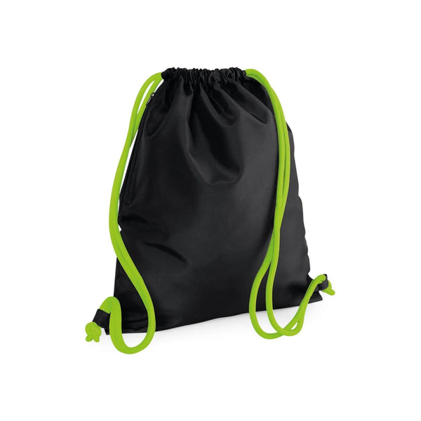 Icon Gymsac black/lime green - personalizzabile con logo