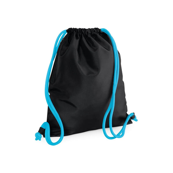 Icon Gymsac black/surf blue - personalizzabile con logo