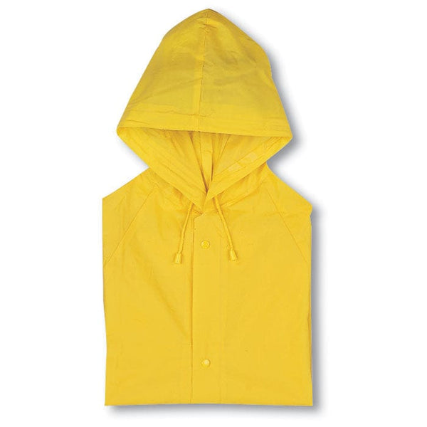 Impermeabile con cappuccio giallo - personalizzabile con logo