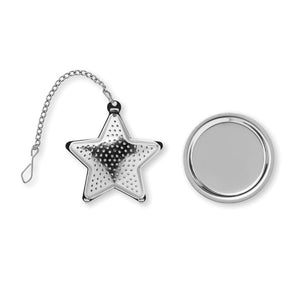 Infusore da the stella Color  Color argento - personalizzabile con logo