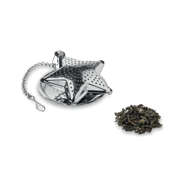 Infusore da the stella Color  Color argento - personalizzabile con logo