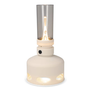 InSideOut Luce a LED con varialuce e sensore di soffiaggio Beige - personalizzabile con logo