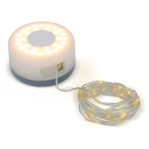 InsideOut Luce e ghirlanda luci avvolgibile Grigio - personalizzabile con logo