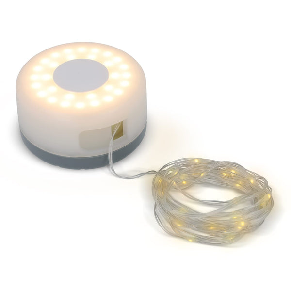 InsideOut Luce e ghirlanda luci avvolgibile Grigio - personalizzabile con logo