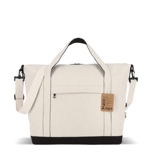 InSideOut Reuuz Borsa da viaggio in tela 32 x 60 x 20 cm Beige / Nero - personalizzabile con logo
