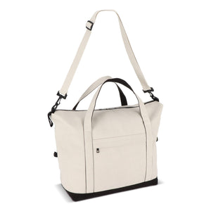 InSideOut Reuuz Borsa da viaggio in tela 32 x 60 x 20 cm Beige / Nero - personalizzabile con logo