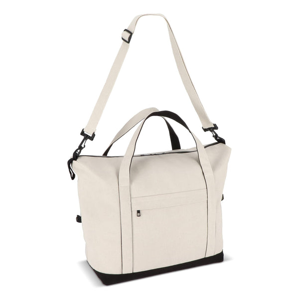 InSideOut Reuuz Borsa da viaggio in tela 32 x 60 x 20 cm Beige / Nero - personalizzabile con logo
