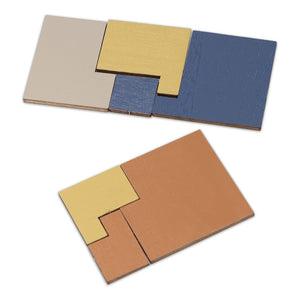 InSideOut Scatola con puzzle legno think IQ Fluo assortiti - personalizzabile con logo
