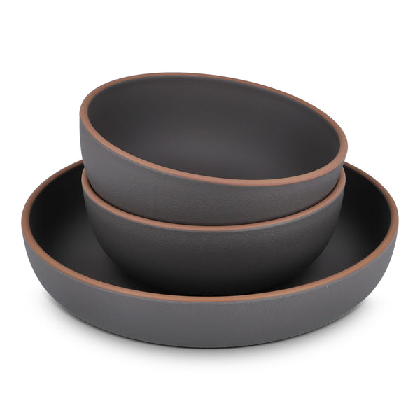 InSideOut Set da portata 3 pezzi Runa, realizzato in R-PET Grigio - personalizzabile con logo