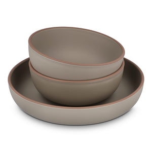 InSideOut Set da portata 3 pezzi Runa, realizzato in R-PET Tortora - personalizzabile con logo