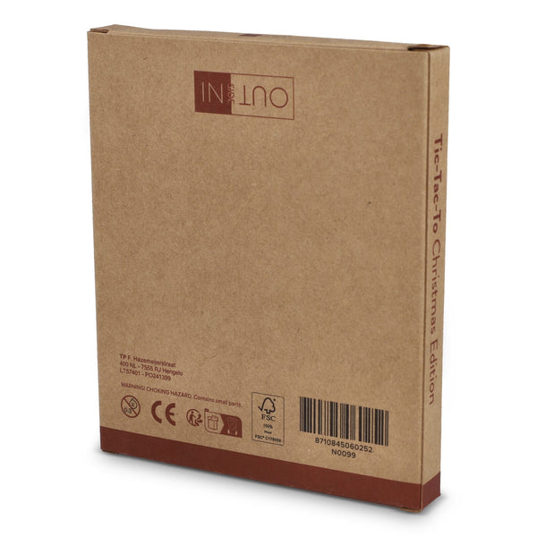 InSideOut Tic-tac-toe natalizio in legno Fluo assortiti - personalizzabile con logo