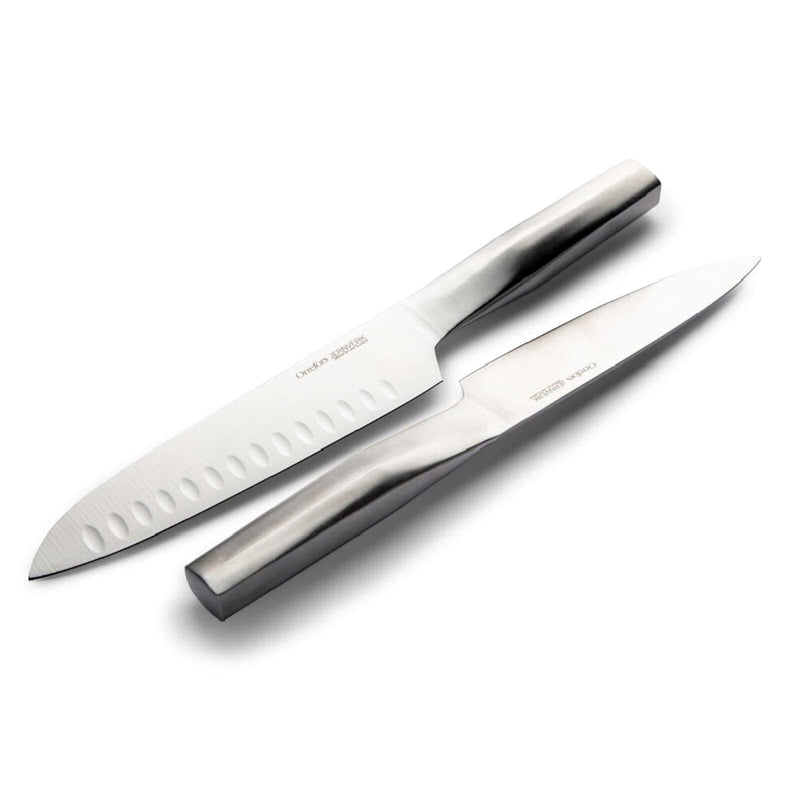 Jernverk set di 2 coltelli in acciaio color color argento - personalizzabile con logo