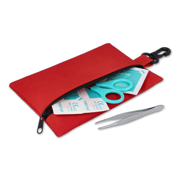 Kit di pronto soccorso 14 pezzi Rora Rosso - personalizzabile con logo