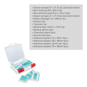 Kit di pronto soccorso 37 pezzi Sierra Bianco - personalizzabile con logo